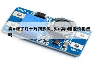 卖u赚了几十万判多久_买u卖u赚差价犯法吗