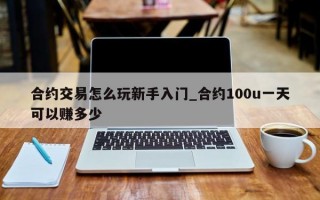 合约交易怎么玩新手入门_合约100u一天可以赚多少