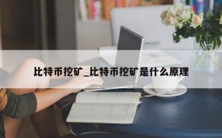 比特币挖矿_比特币挖矿是什么原理