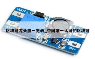 区块链龙头股一览表_中国唯一认可的区块链
