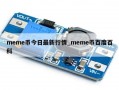 meme币今日最新行情_meme币百度百科