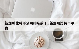 新加坡比特币公司排名前十_新加坡比特币平台