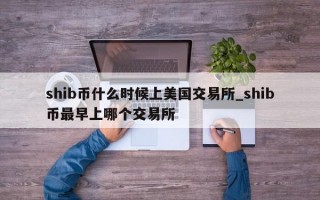 shib币什么时候上美国交易所_shib币最早上哪个交易所