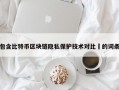 包含比特币区块链隐私保护技术对比​的词条