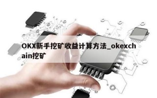 OKX新手挖矿收益计算方法_okexchain挖矿