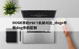 DOGE币的PBFT机制对比_doge币和dog币的区别