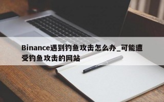 Binance遇到钓鱼攻击怎么办_可能遭受钓鱼攻击的网站