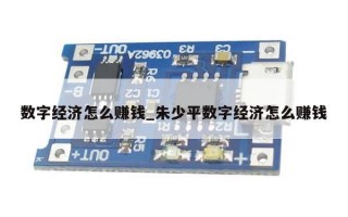 数字经济怎么赚钱_朱少平数字经济怎么赚钱