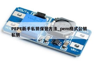 PEPE新手私钥保管方法_pem格式公钥私钥