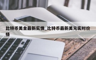 比特币美金最新实情_比特币最新美元实时价格