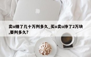 卖u赚了几十万判多久_买u卖u挣了2万块,要判多久?