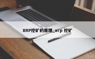 XRP挖矿的原理_xrp 挖矿