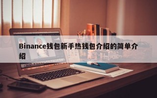 Binance钱包新手热钱包介绍的简单介绍