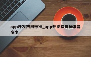 app开发费用标准_app开发费用标准是多少