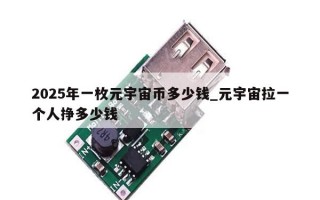 2025年一枚元宇宙币多少钱_元宇宙拉一个人挣多少钱