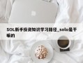 SOL新手投资知识学习路径_solu是干嘛的