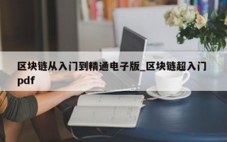 区块链从入门到精通电子版_区块链超入门 pdf
