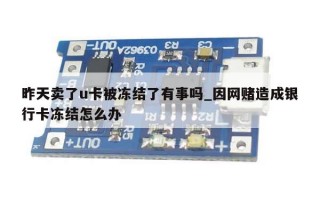 昨天卖了u卡被冻结了有事吗_因网赌造成银行卡冻结怎么办