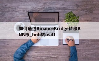 如何通过BinanceBridge转移BNB币_bnb转usdt