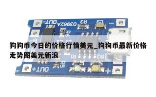 狗狗币今日的价格行情美元_狗狗币最新价格走势图美元新浪