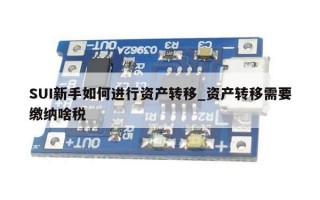SUI新手如何进行资产转移_资产转移需要缴纳啥税