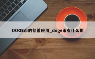 DOGE币的慈善应用_doge币有什么用