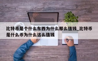 比特币是个什么东西为什么那么值钱_比特币是什么币为什么这么值钱