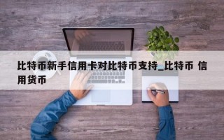 比特币新手信用卡对比特币支持_比特币 信用货币