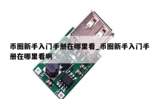 币圈新手入门手册在哪里看_币圈新手入门手册在哪里看啊