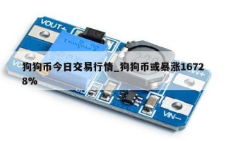 狗狗币今日交易行情_狗狗币或暴涨16728%