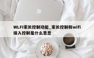WLFI家长控制功能_家长控制和wifi接入控制是什么意思