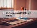 WLFInslookup命令使用_wvlookup