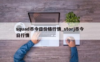 squad币今日价格行情_storj币今日行情