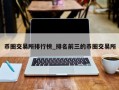 币圈交易所排行榜_排名前三的币圈交易所