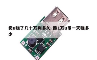 卖u赚了几十万判多久_跑1万u币一天赚多少