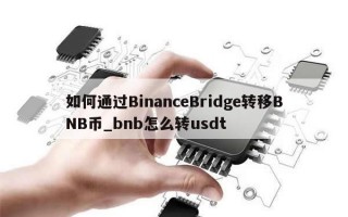 如何通过BinanceBridge转移BNB币_bnb怎么转usdt
