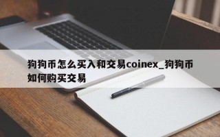狗狗币怎么买入和交易coinex_狗狗币如何购买交易
