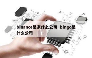 binance是家什么公司_bingo是什么公司