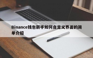 Binance钱包新手如何自定义界面的简单介绍