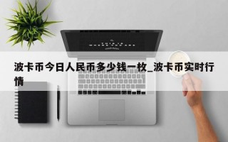 波卡币今日人民币多少钱一枚_波卡币实时行情