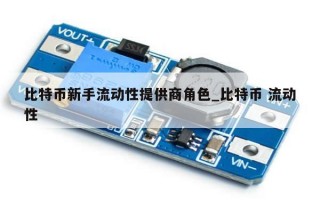 比特币新手流动性提供商角色_比特币 流动性