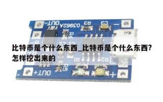 比特币是个什么东西_比特币是个什么东西?怎样挖出来的