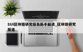 SUI区块链研究报告新手解读_区块链研究报道
