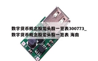 数字货币概念股龙头股一览表300773_数字货币概念股龙头股一览表 海南