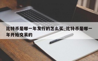 比特币是哪一年发行的怎么买_比特币是哪一年开始交易的