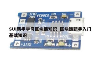 SUI新手学习区块链知识_区块链新手入门基础知识