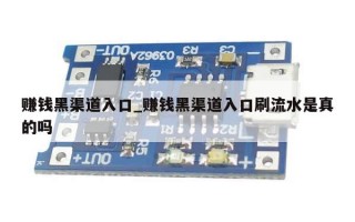 赚钱黑渠道入口_赚钱黑渠道入口刷流水是真的吗