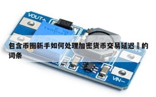 包含币圈新手如何处理加密货币交易延迟​的词条