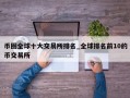 币圈全球十大交易所排名_全球排名前10的币交易所