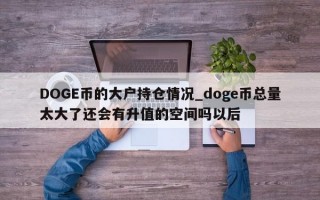 DOGE币的大户持仓情况_doge币总量太大了还会有升值的空间吗以后